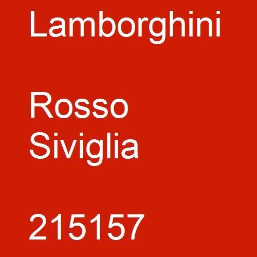 Lamborghini, Rosso Siviglia, 215157.